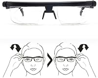 LJFYXZ Állítható Dioptriás Szemüveg -6D és +3D Között - HD Fáradtságcsökkentő Lencsék Férfiaknak és Nőknek - Kézi Fókuszállítással Olvasásho 7