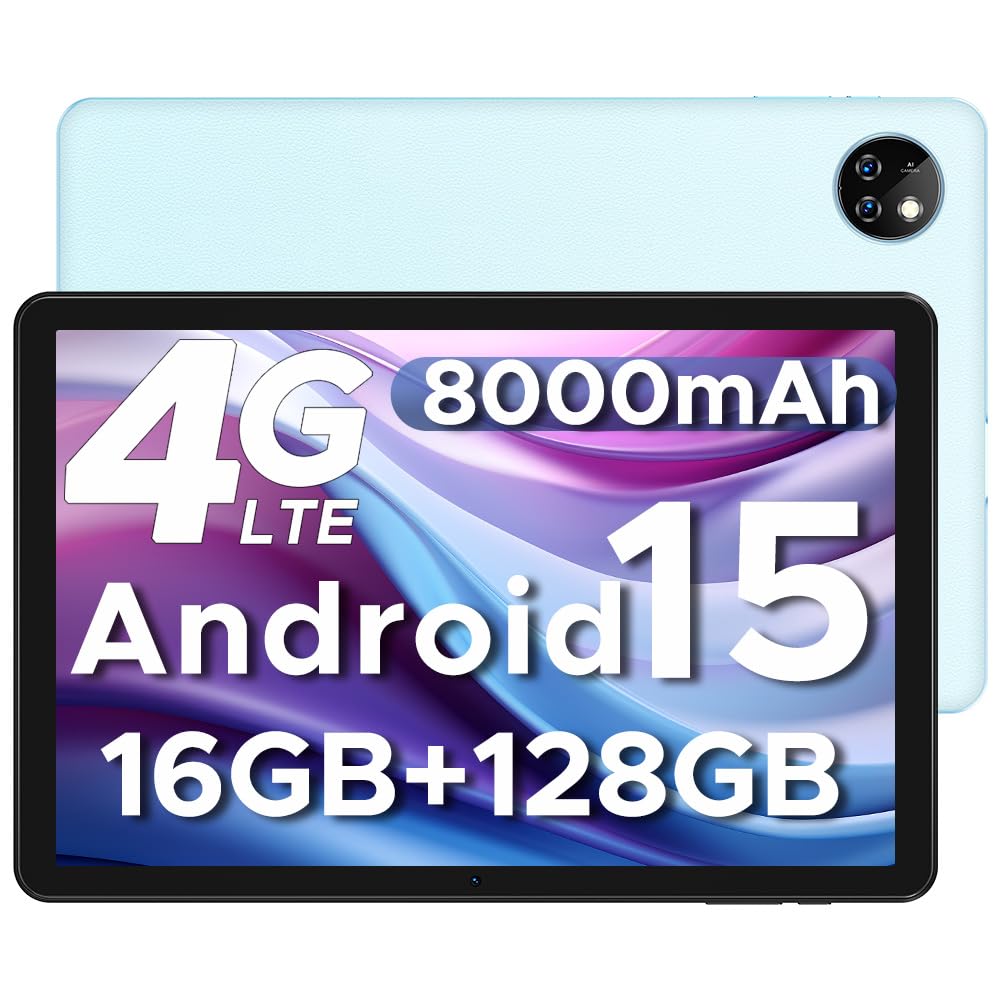 T10W Android 15 Tablet 10 Zoll 16GB RAM +128GB ROM 2025 Neueste