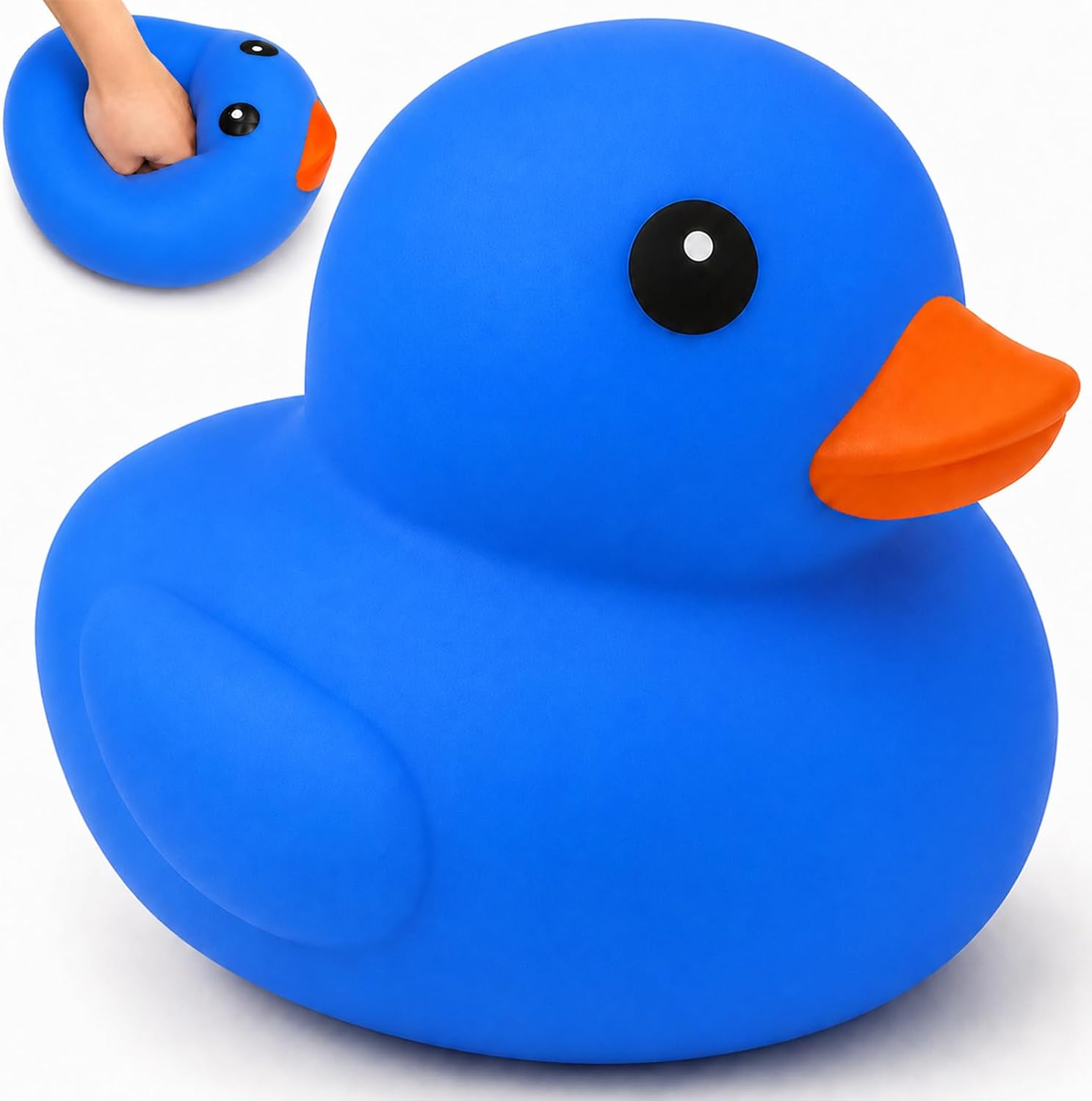 Jumbo Duck Squishy Squeeze Toys,Soft Slow Rising Stress Relief Fidget Toy for Teens & Adults,Giant Sensory Stress Balls for Anxiety Relief,Cool Office Desk Decor Party Favors Birthday Gifts (Colorful) image 3