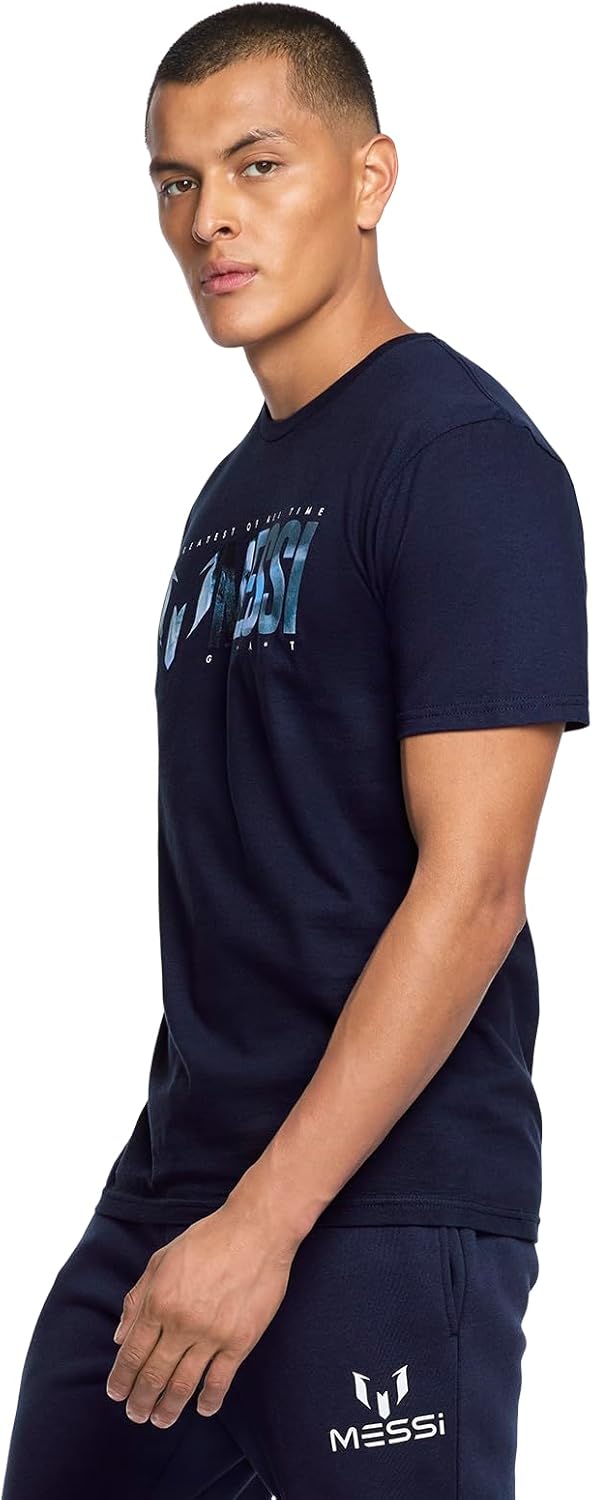 Messi Men's Goat Tee, Lifestyle Short Sleeve T-Shirt, Standard Fit with Graphic - Image 2