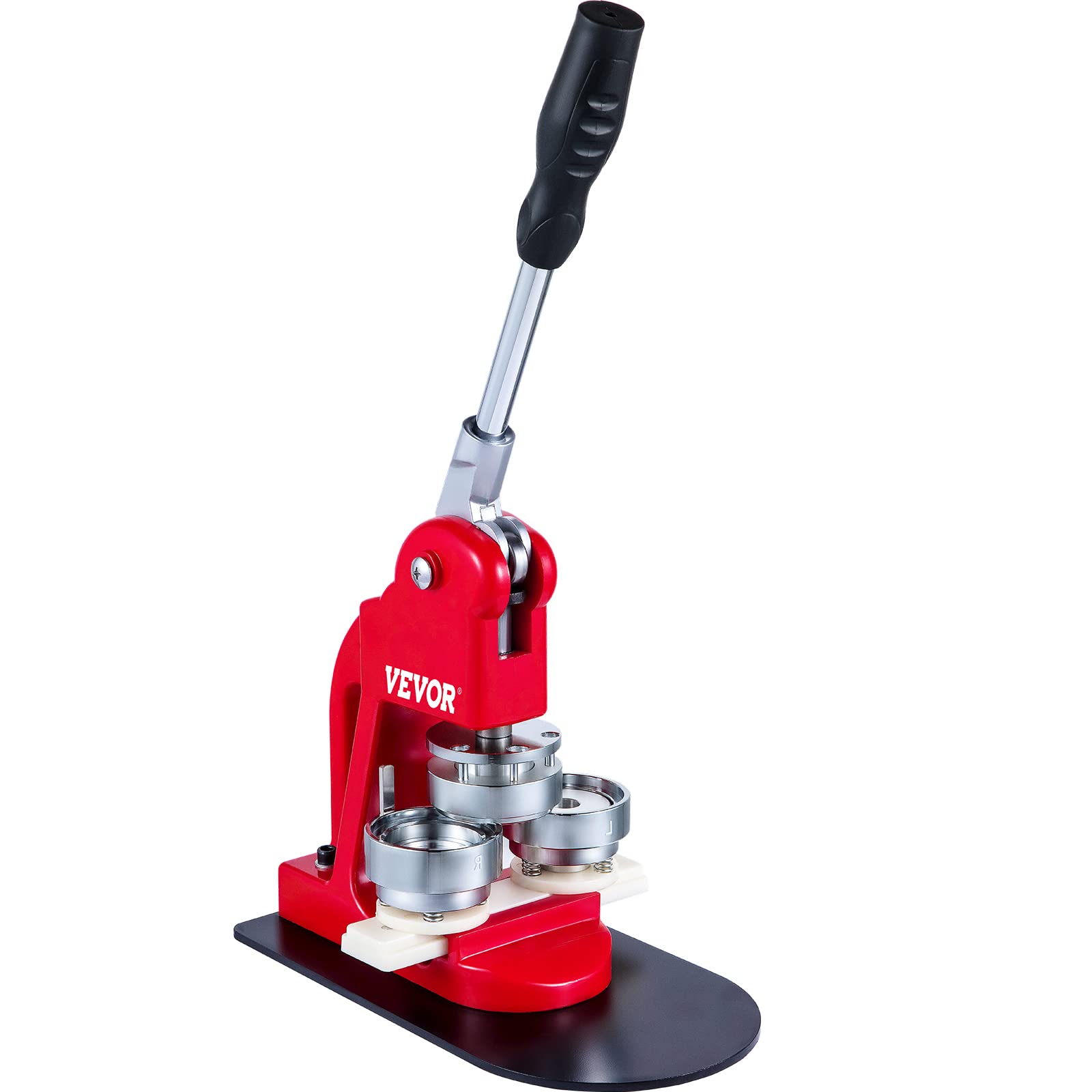 VEVOR Maszyna do prasowania znaczków 44 mm, Maszyna do guzików 1000 sztuk, Maszyna do znaczków z podstawowym rozmiarem 16 x 29 cm, Maszyna do prasowania z ergonomicznym uchwytem, do produkcji znaczków