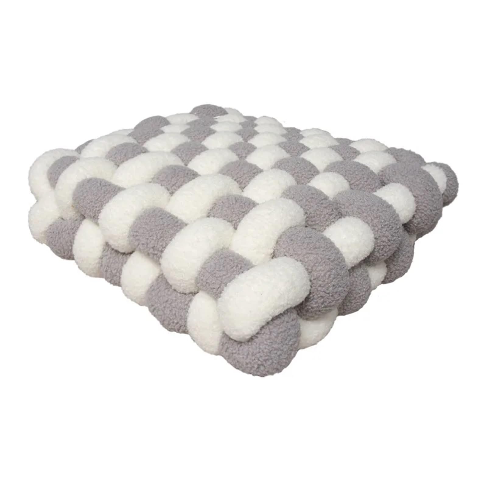 Knot pillow, Hand-Woven Knotted Ball Throw Pillow Multicolor Multiple Sizes
