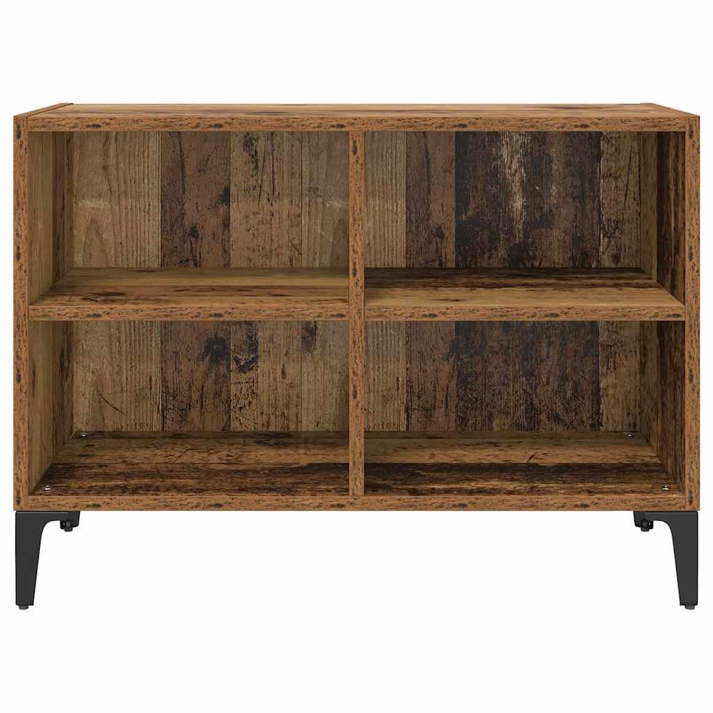 TV-Schrankset Braun 69,5x30x50 cm, robuster Holzwerkstoff, wandmontiert, mit Regalen, für Wohnzimmer, Media Center, platzsparend