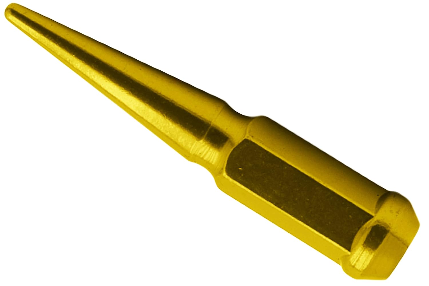 (32) Gold 14x1.5 Spike Security Lug Nuts 4.5" Tall Socket Key Included 2003-2018 Compatible with Ford F250 F350 Heavy Duty Made in USA for Aftermarket Wheels