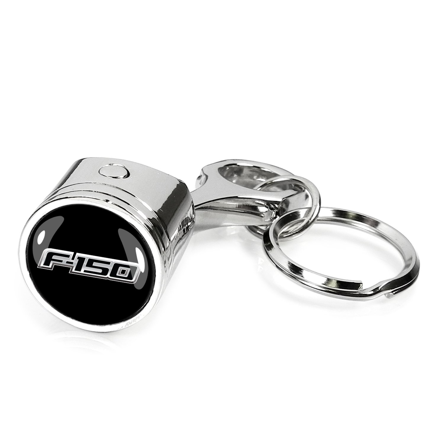 Ford F-150 2008 to 2014 Piston Style Chrome Metal Key Chain