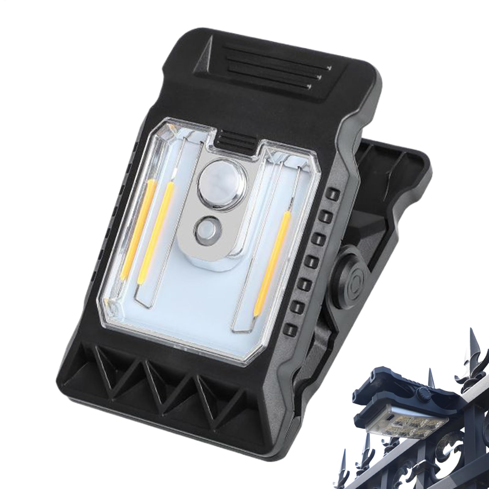 Solar Lights - Waterproof Clip on Solar Motion Light - 300LM Waterproof Security Lighting Motion Sensor Garden Decor for Outside, Patio & Camping