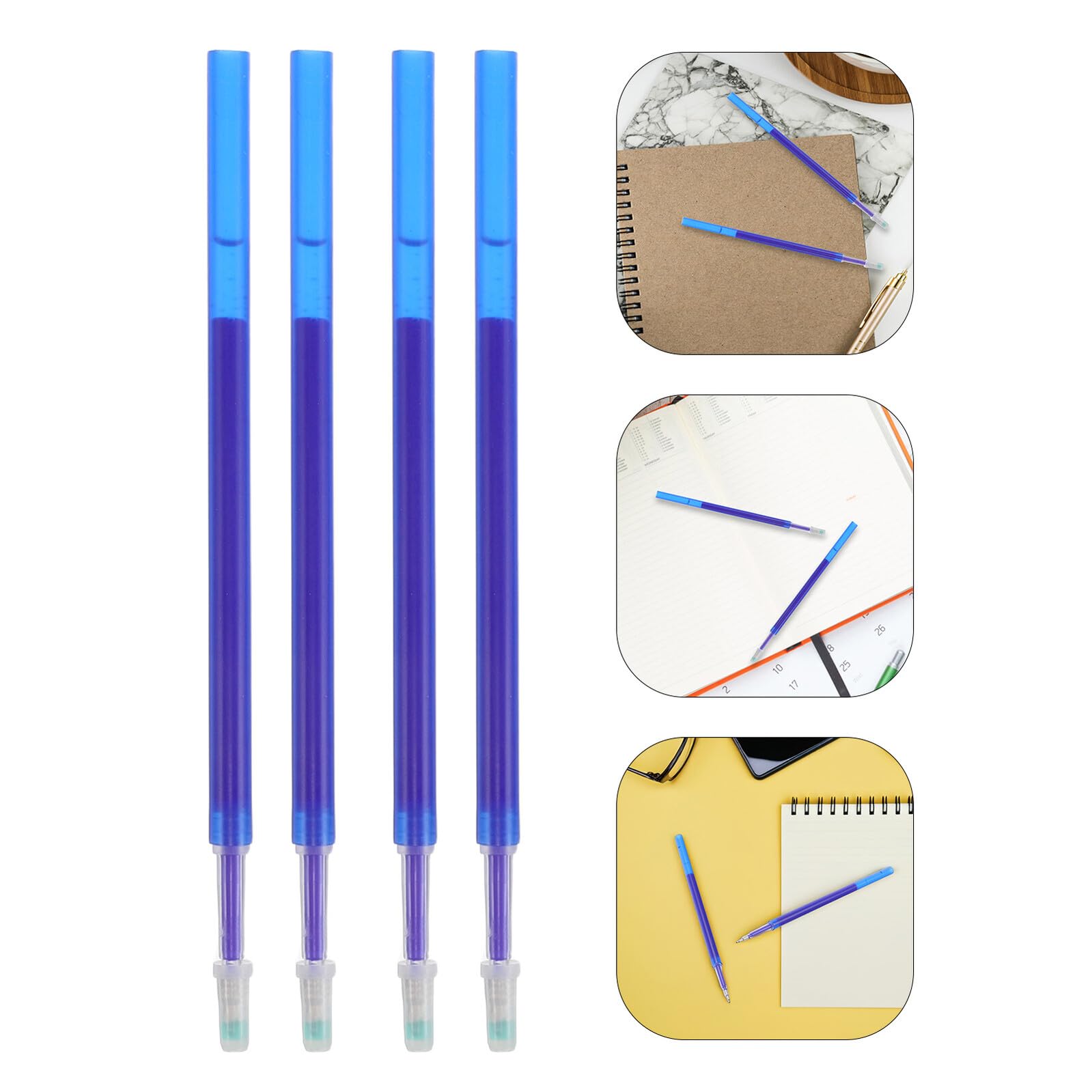400 Pièces Recharge Stylo Effaçable Bleue Mines Gel Thermosensibles pour Écriture Précise et Correction Rapide Recharge pour Étudiants et Dessin