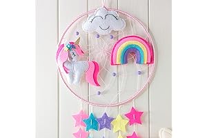Unicorn Dream Catcher with Vibrant Pastel Hues