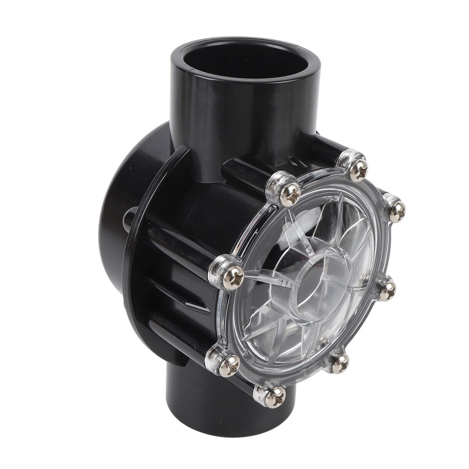 PerGar Clapet Anti-Retour, Clapet Anti-Retour de Piscine, Clapet Anti-Retour de 2 Pouces à 180 Degrés, Clapet Anti-Retour Droit en PVC à 2 Voies, Clapet Anti-Retour D'aquarium, Valve de