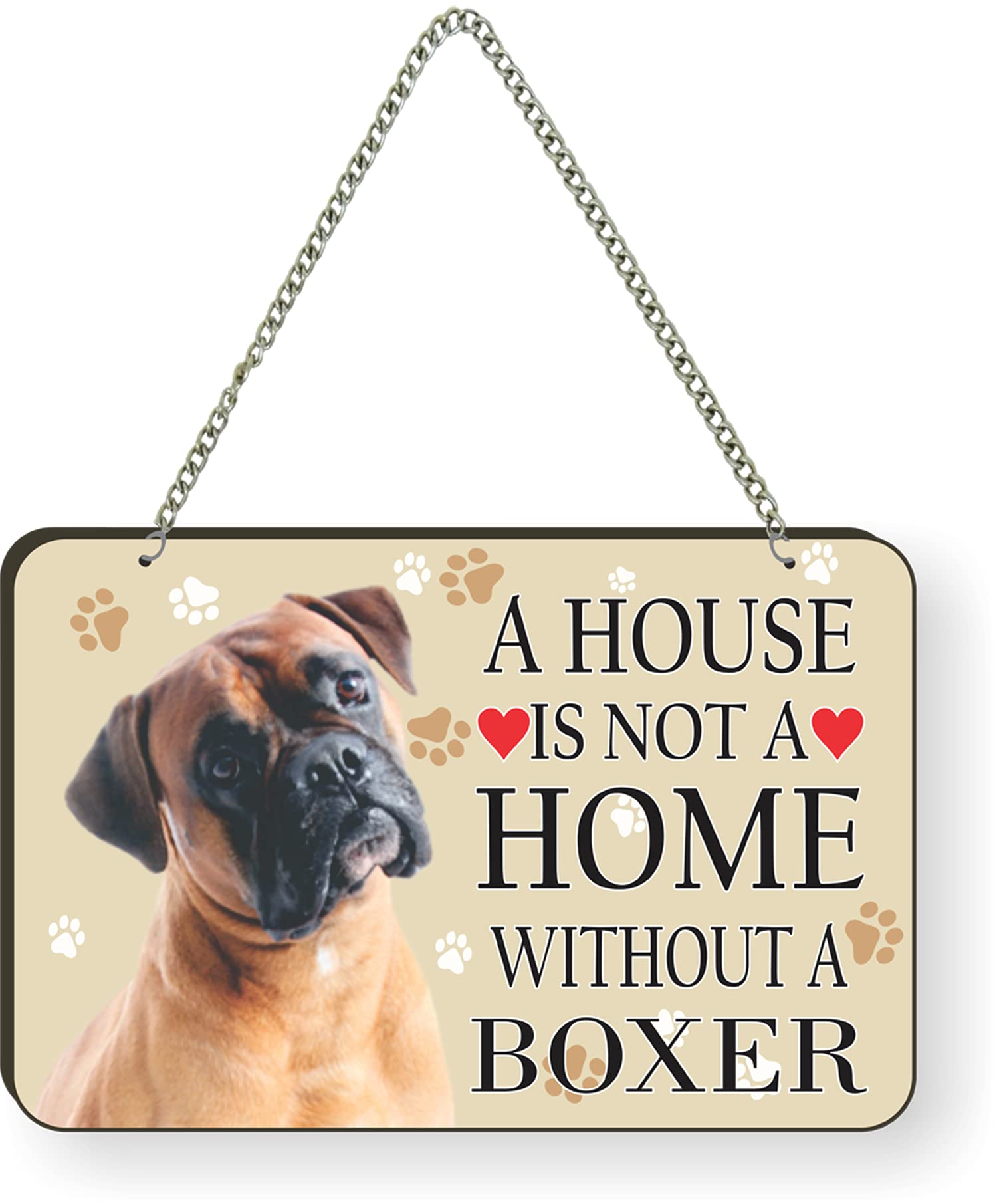 Printjas Boxer Dog Quote Printed Wall Hanging 30x20 CM - Sign Board for Living Room/Home/Office, Designer Gift for Family, Friends, Housewarming Gift Ideas - 2