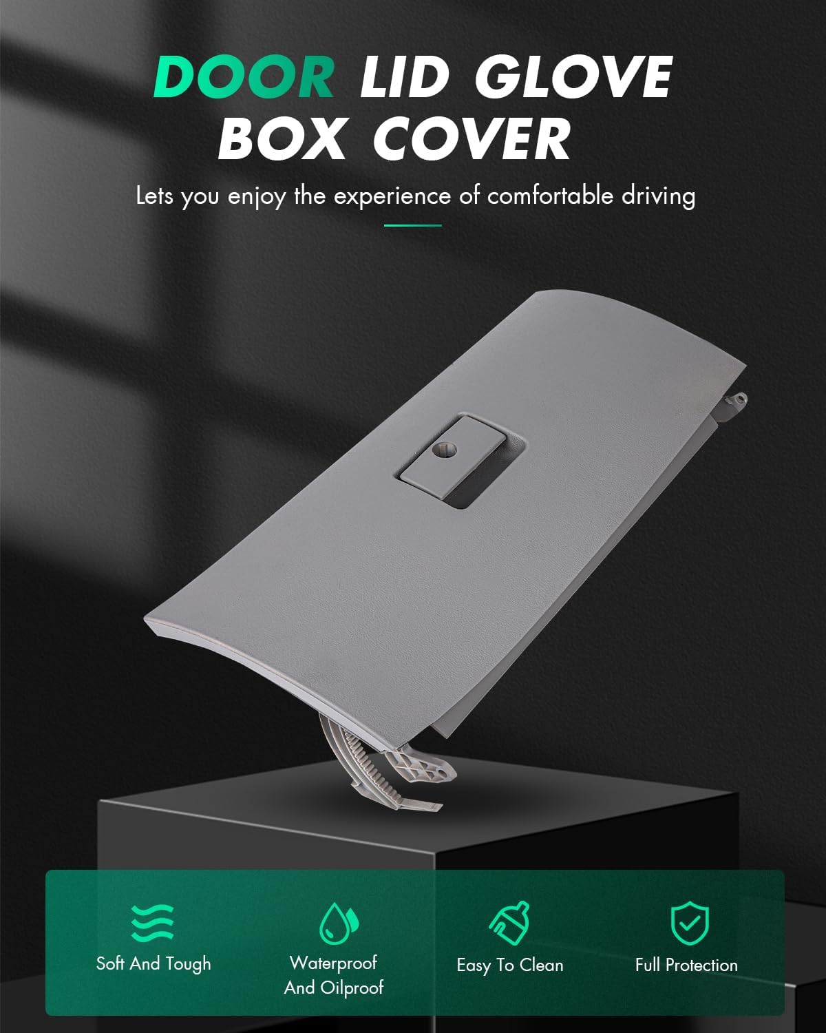 SCITOO Auto Gray Door Lid Glove Box Cover Replacement Fit for for VW Bora Golf Jetta Clasico A4 MK4 Wagon US X1 Car Console Glove Box Door Cover Lid 1J1 857 121A