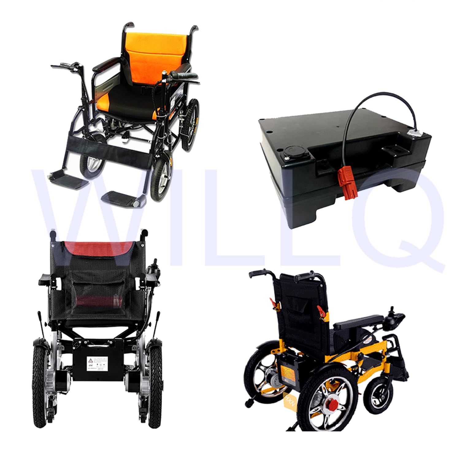 Paquete de baterías de Litio 24V Batería para Silla de Ruedas eléctrica 24 voltios Batería Recargable de Iones de Litio Baterías Repuesto de Plomo ácido con Cargador y BMS
