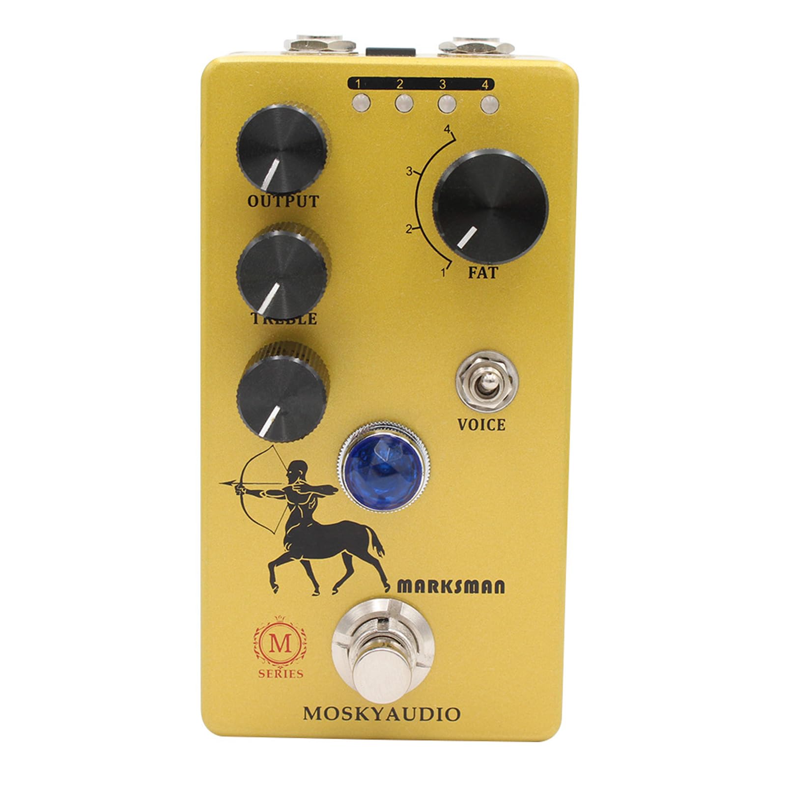 MARKSMAN Boost/Overdrive efektów gitarowych True Bypass przełączanie
