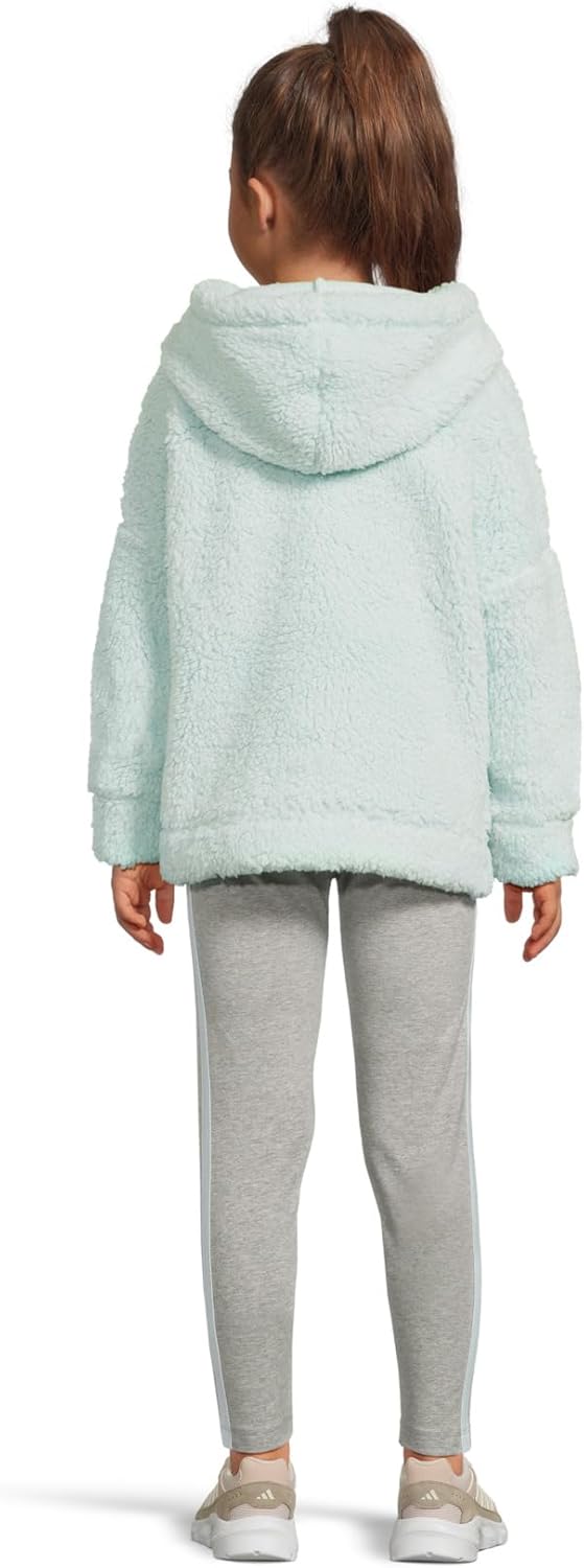 adidas Girls' Hooded Sherpa Legging Set (Toddler/Little Kid)