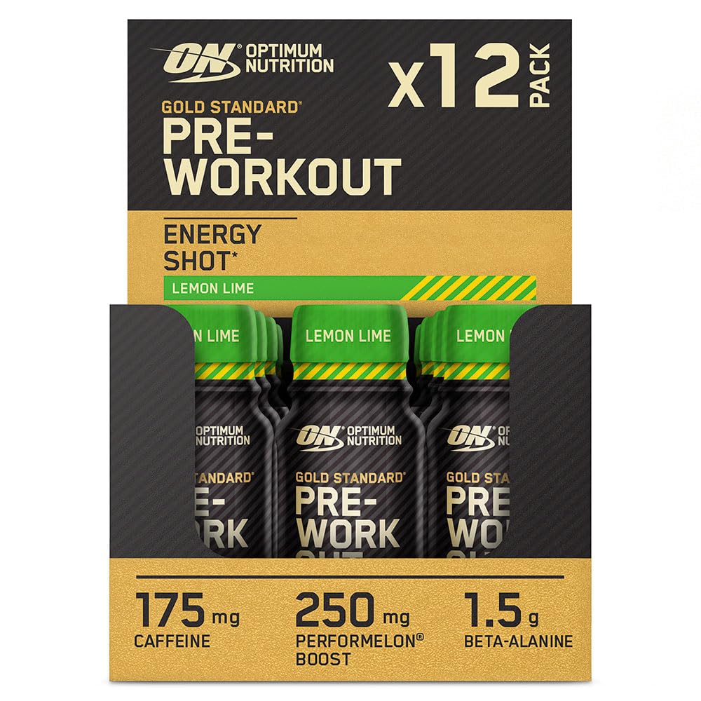 Optimum Nutrition Gold Standard Pre Workout Shot Lemon & Lime12x60ml