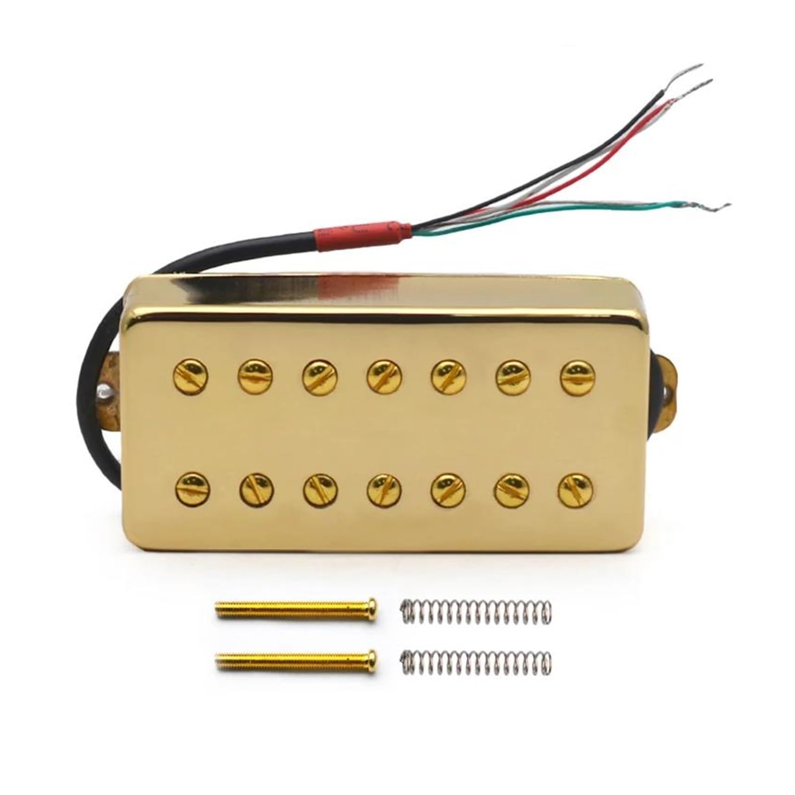 7 Saitige Gitarre Mit Messingkappe Einzel Oder Doppelspulen Tonabnehmer In Linie 8.5 K/14 K Für E Gitarren(1Set Gold)
