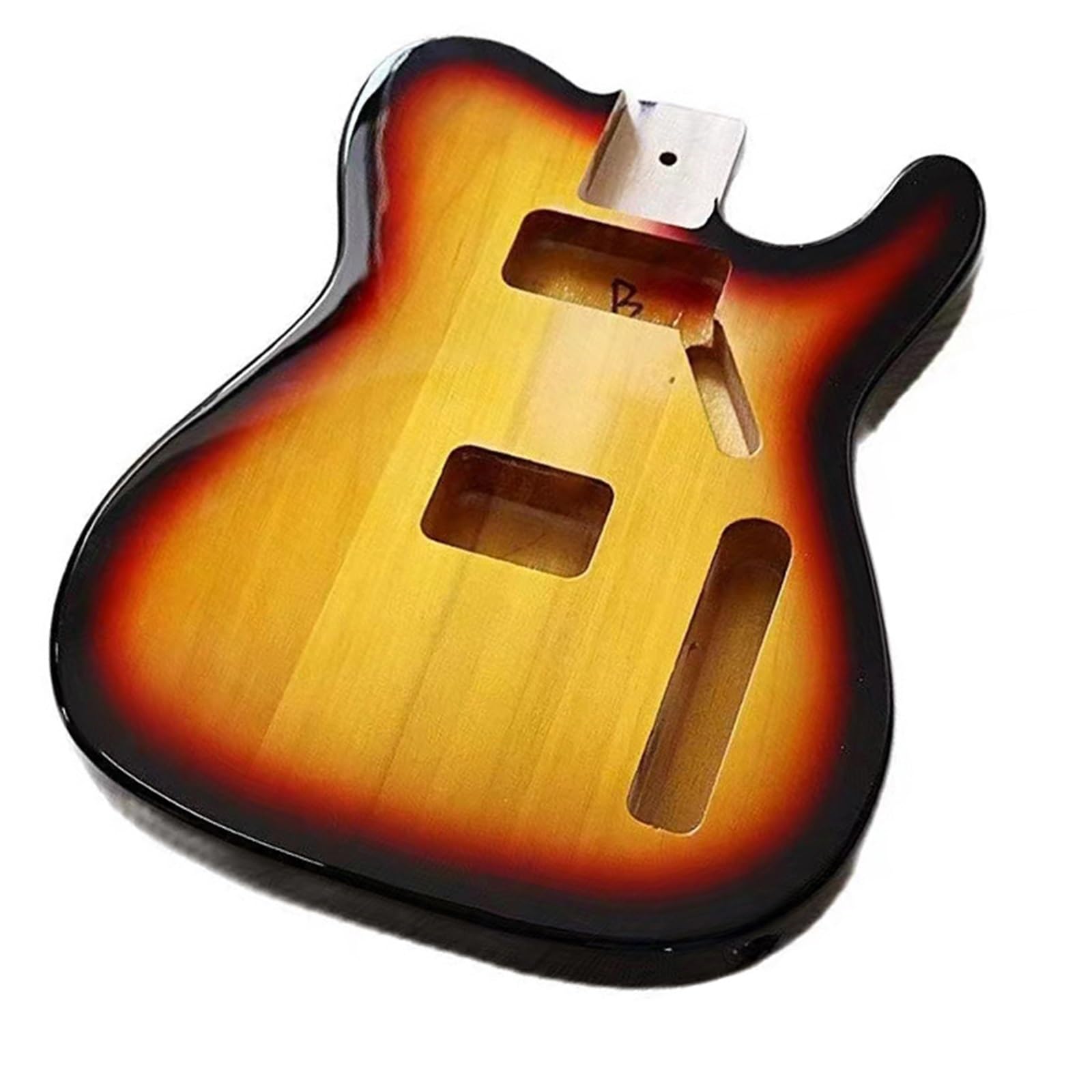 Guitar Body Kit Poplar Electric Guitar Body Sunset Light Instrument Modification DIY Accessories