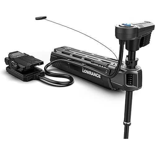 Lowrance Ghost X Freshwater Trolling Motor 47-inch Shaft, Bow Mount, with Active Imaging Nosecone and Configurable Foot Pedal, 000-16475-001