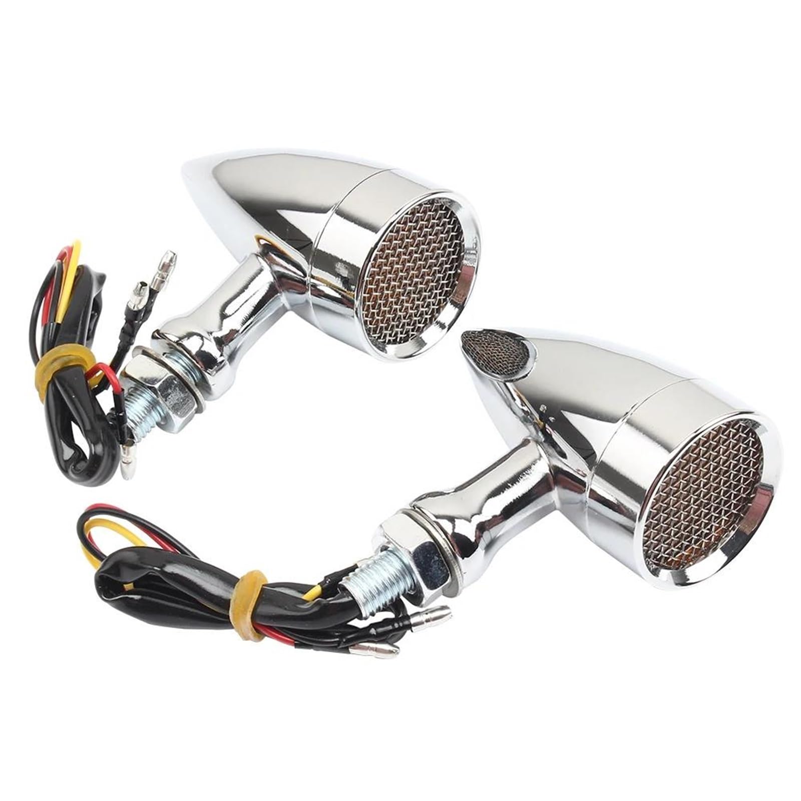 Para Kawasaki 12V Luz Intermitente Tipo Bala para Motocicleta De Seguridad Nocturna Universal De 2 Unidades Intermitentes