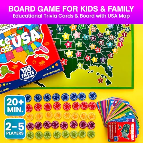 QUOKKA Juego de mesa States of America para niños 8-12 años miniatura 2