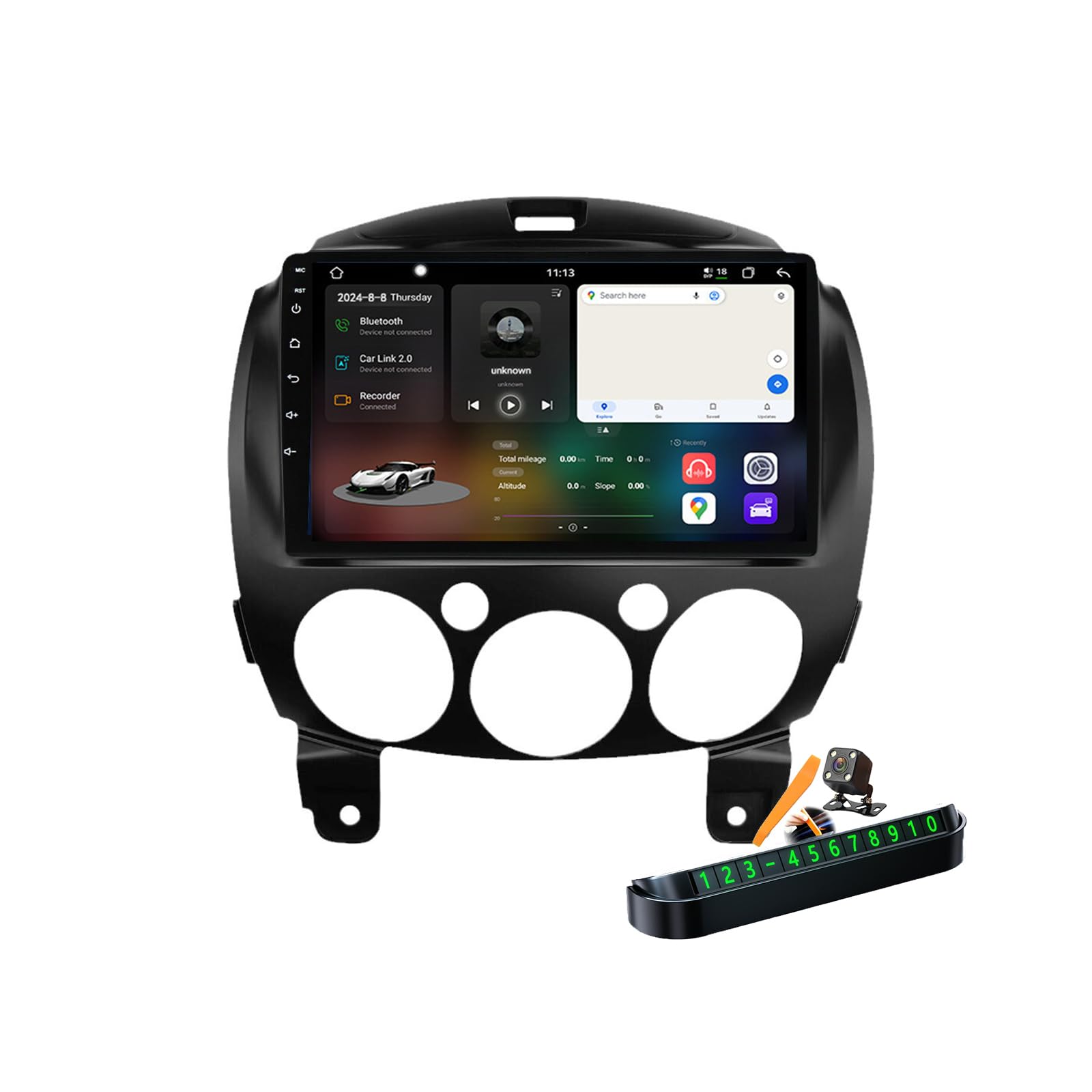 Radio 2 Din para Mazda 2: Android 14, GPS y Carplay Y150s 8
