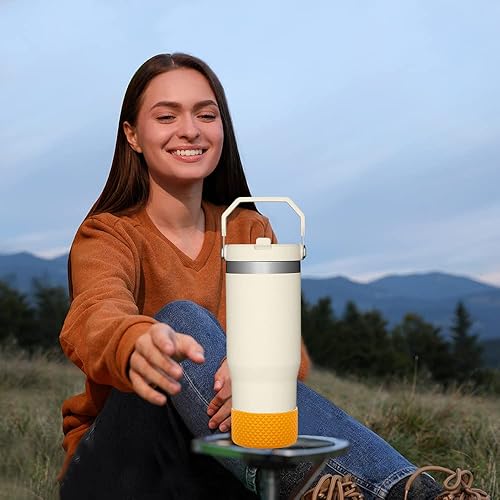 Miniatura 5 de WK IEASON Diomond - Funda protectora de silicona de 32 onzas y 40 onzas para botella de agua Hydro, Takeya, MIRA, Yeti, Owala, Iron Flask y otras