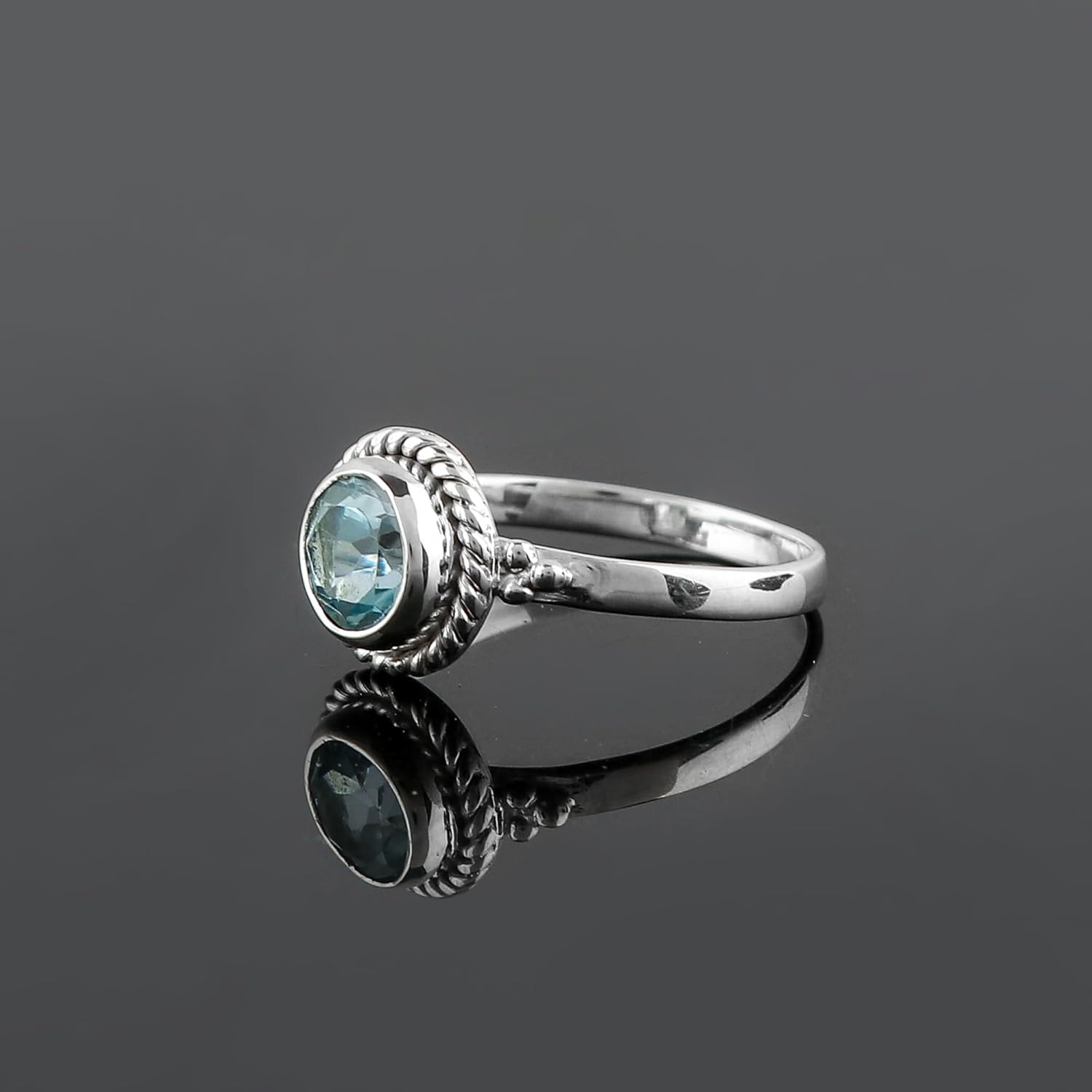 925 Sterling Silver Boho Ring, Natural Gemstones Stones, Solitaire Handmade Hypoallergenic Jewelry for Women, Birthday Healing Crystals Statement Rings, Christmas Gift - Image 4