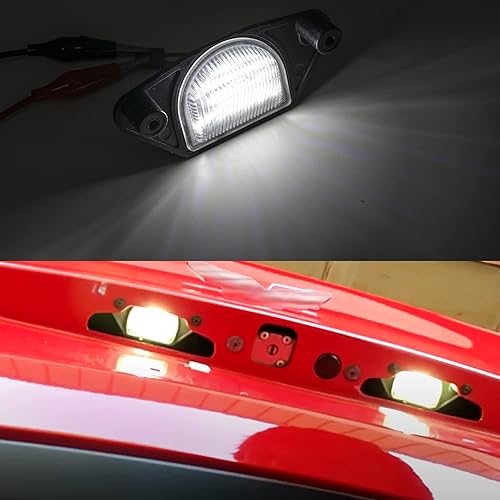 Miniatura 5 de Luz de matrícula LED blanca de xenón compatible con Chevy Corvette C4 C5 C6 18SMD 1984-2013 sin errores, luces traseras LED sin errores, reemplazo