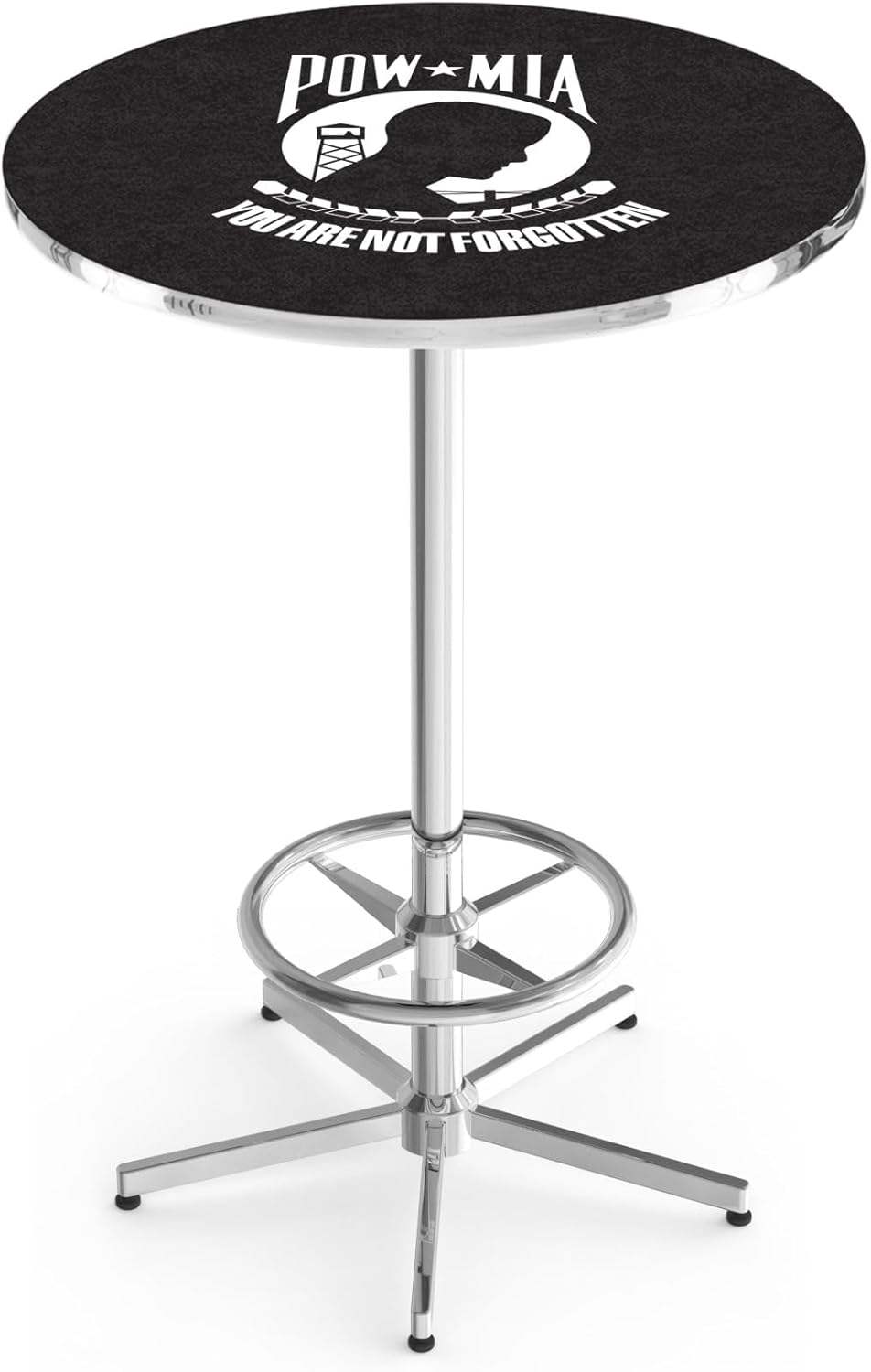 Holland Bar Stool L216-42" Chrome POW/MIA Pub Table Co.