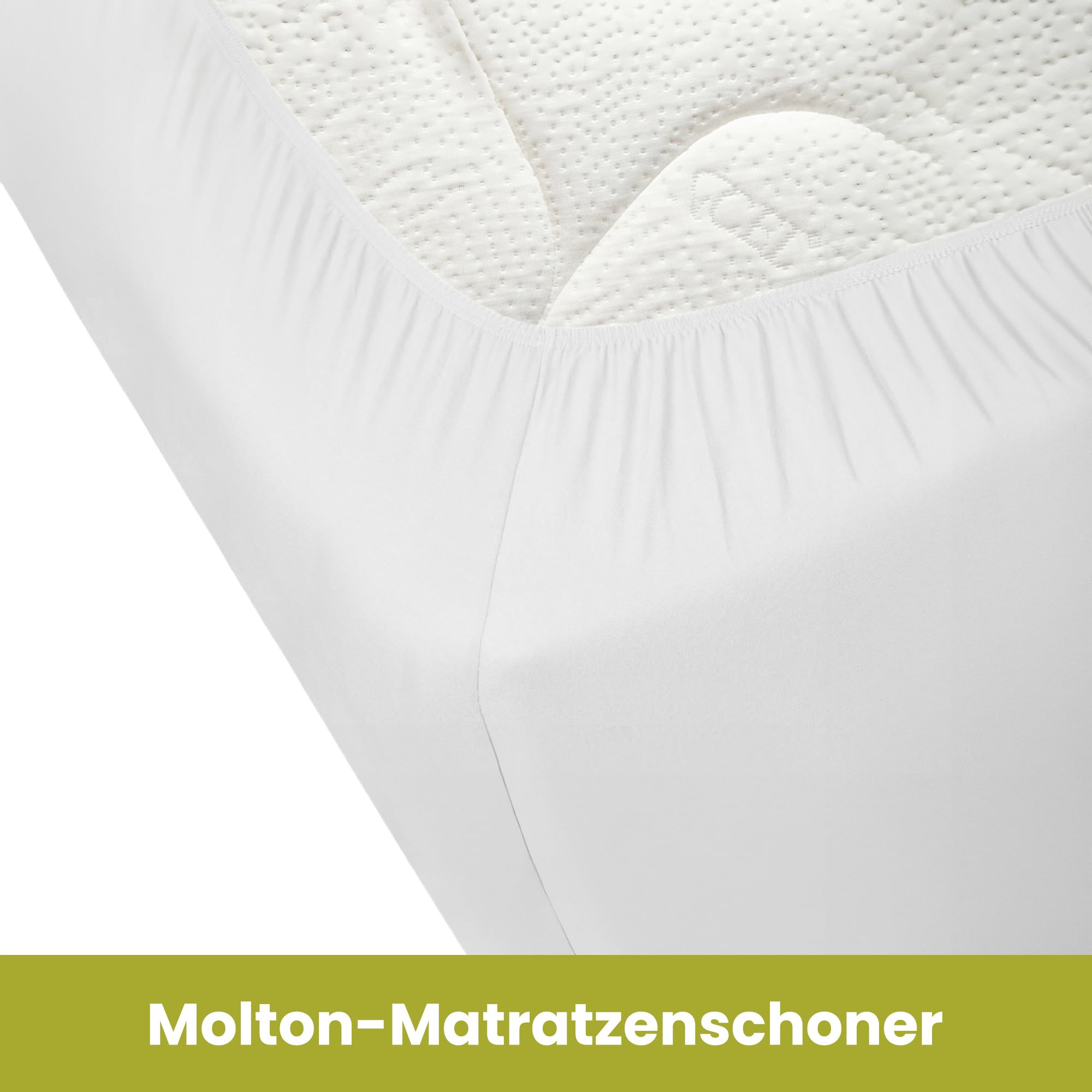 Molton Matratzenschoner Matratzen Hubett - Wohnmobil mit Hubett - Wohnwagen mit Hubett - Wohnwagen Matratze -Oeko-TEX - 100% Baumwolle