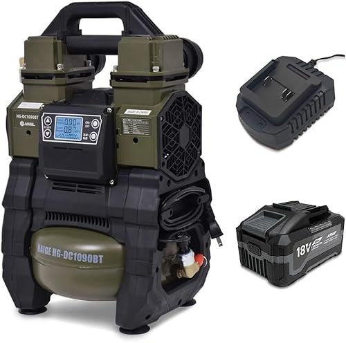 HAIGE(�n�C�K�[) �G�A�[�R���v���b�T�[ 100V 5L�^���N �É� AC�d��/�o�b�e���[�� HG-DC1090BT (8Ah�o�b�e���[�{�[�d��Z�b�g)
