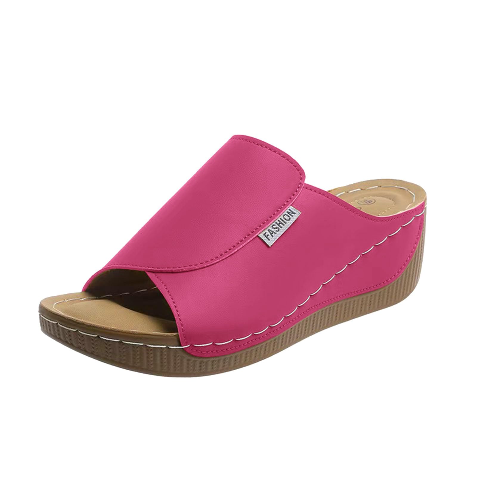 Ciabatte Donna Estive - Ladie Fashion Solid Color Exposed Toe Thick Sole Casual Sandal and Slipper Ciabatte Donna Mare Ortopediche Sandali Sabot Estivi Mare Antiscivolo