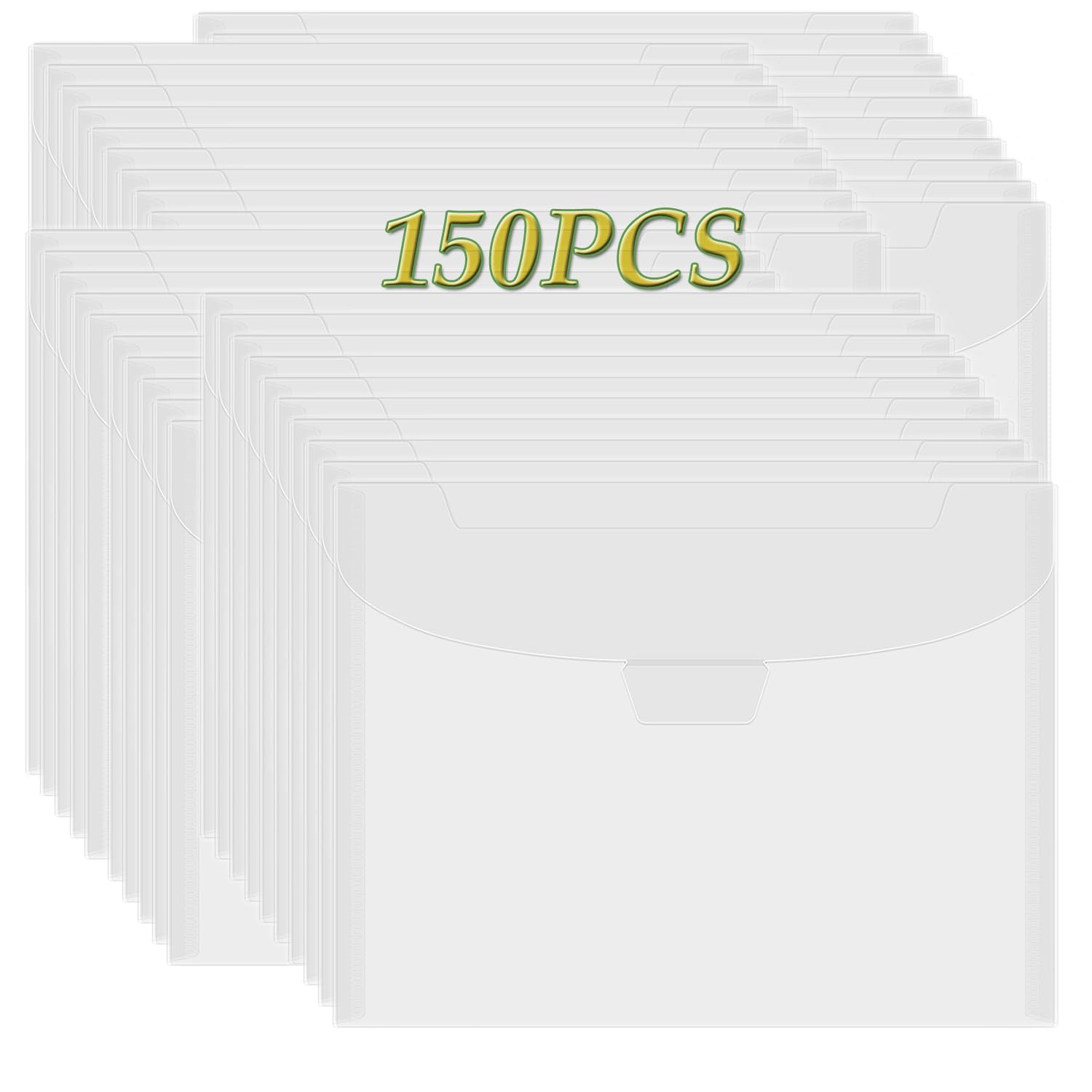 OTCRAFT 150 Pcs 7x9.4inch Stamp & Die Storage Pockets Resealable Clear Plastic Seal Bags Storagefor Cutting Dies Stamp Crafts for DIY Scrapbooking Paper Card Craft Cutting Dies Storage