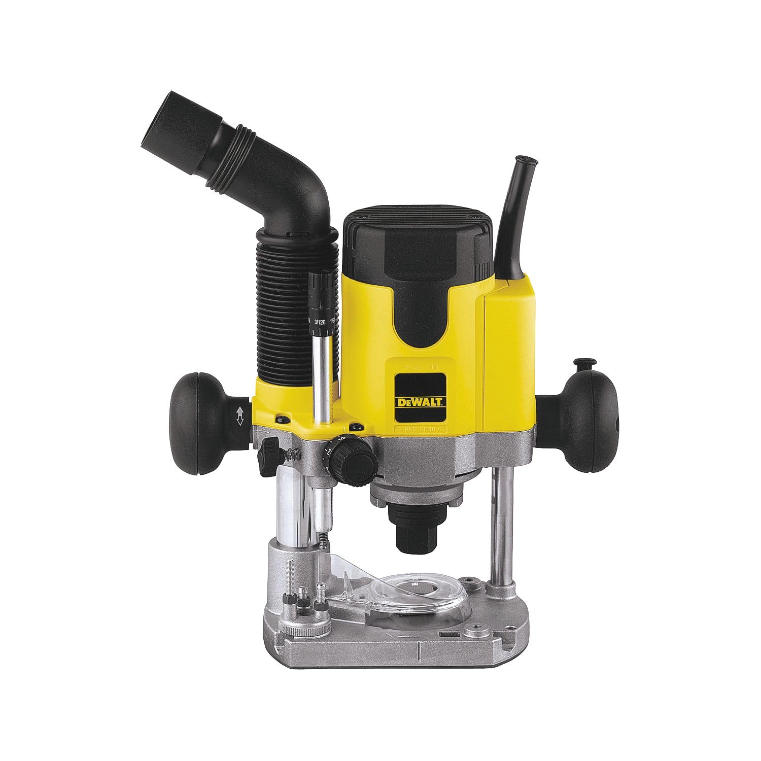 DeWalt DW621-QS Fresadora 1.100W-24.000 RPM (6-8 mm) Electrónica, Negro, Amarillo