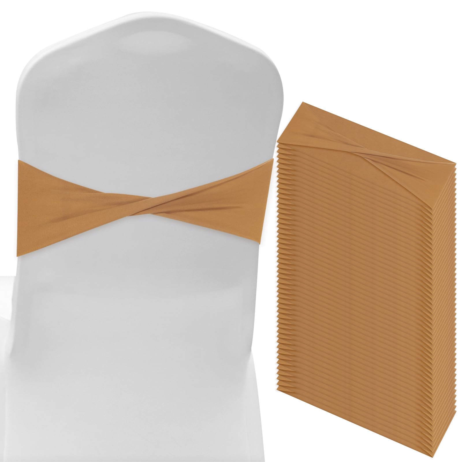 M METERXITY 50-Pack Spandex Chair Sashes