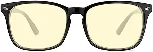 TIJN Gaming Glasses Blue Light Blocking Glasses for Women Men Nerd Eyeglasses Anti Eyestrain Anti UV Glare