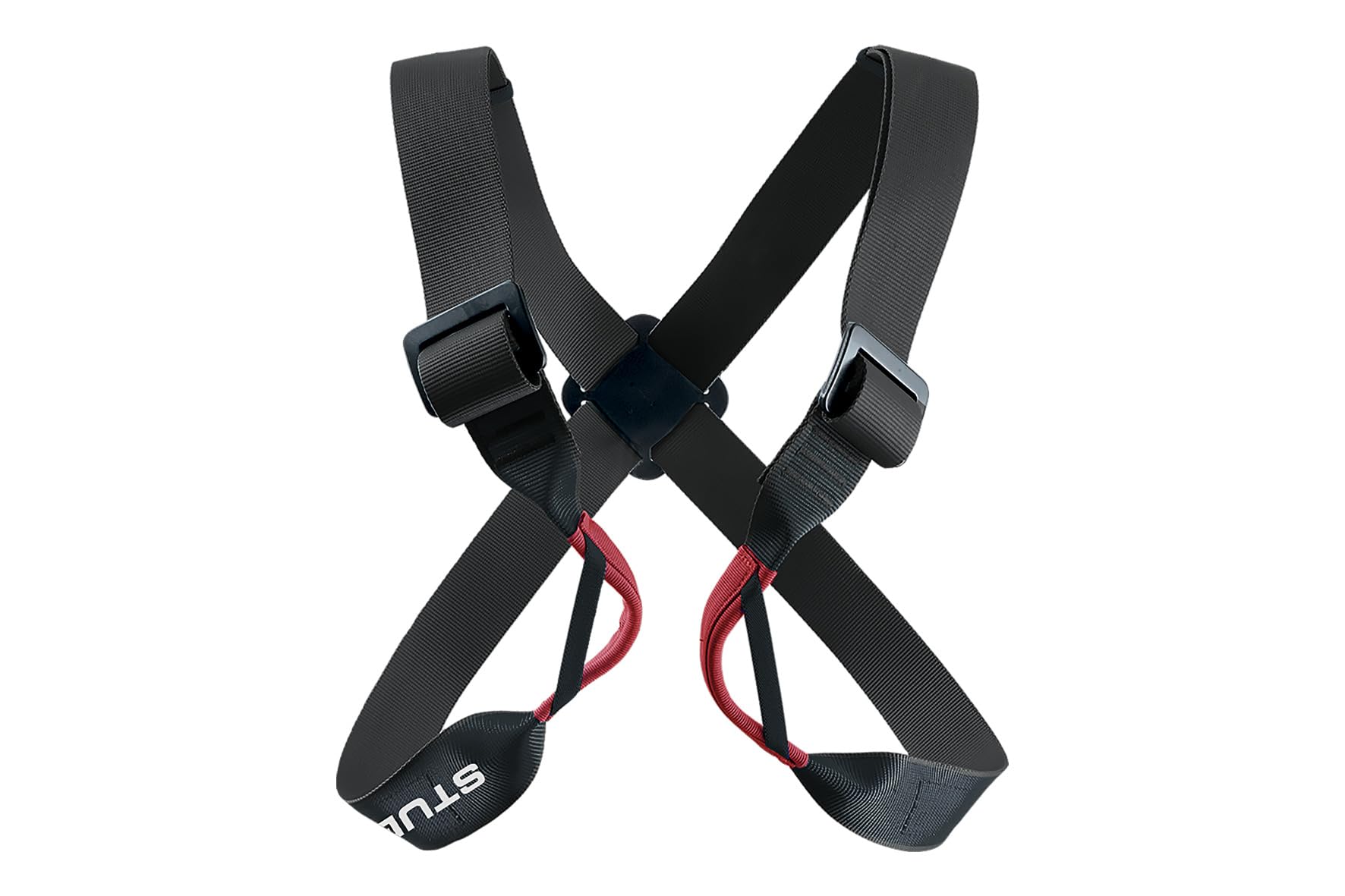 STUBAI UTILITY Brustgurt verstellbar XXXS–XXXL – nur in Kombination mit Sportkletter-Sitzgurt nutzbar – mit DoubleBack-Schnallen & Kreuzstück im Rücken – CE EN 12277 Typ D & UIAA zertifiziert – 240 g