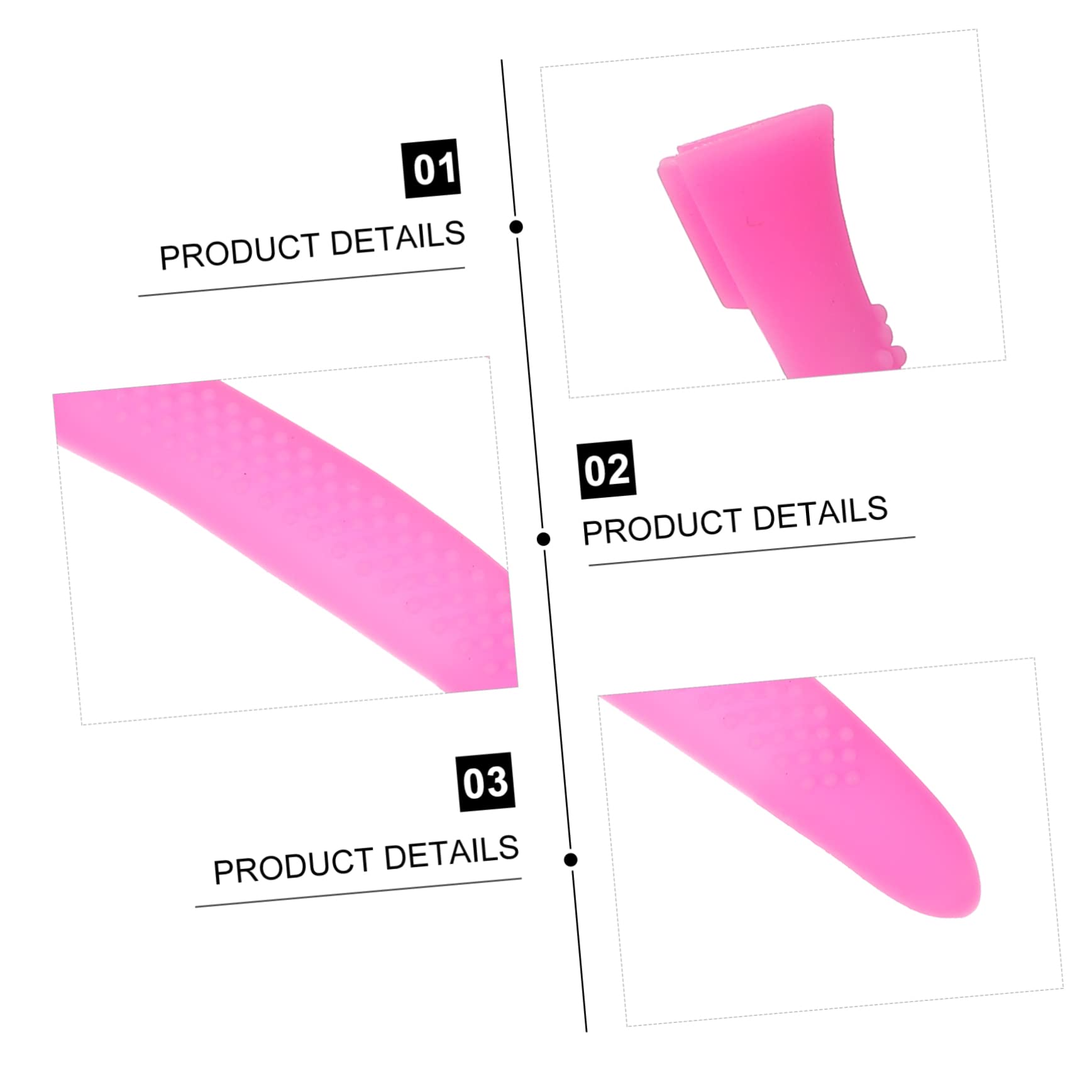 3 Set Copertura Forbicine Cuticole Silicone Antiscivolo Per Manicure E Domestico Facile Installare E Riutilizzabile 5 Paia*3