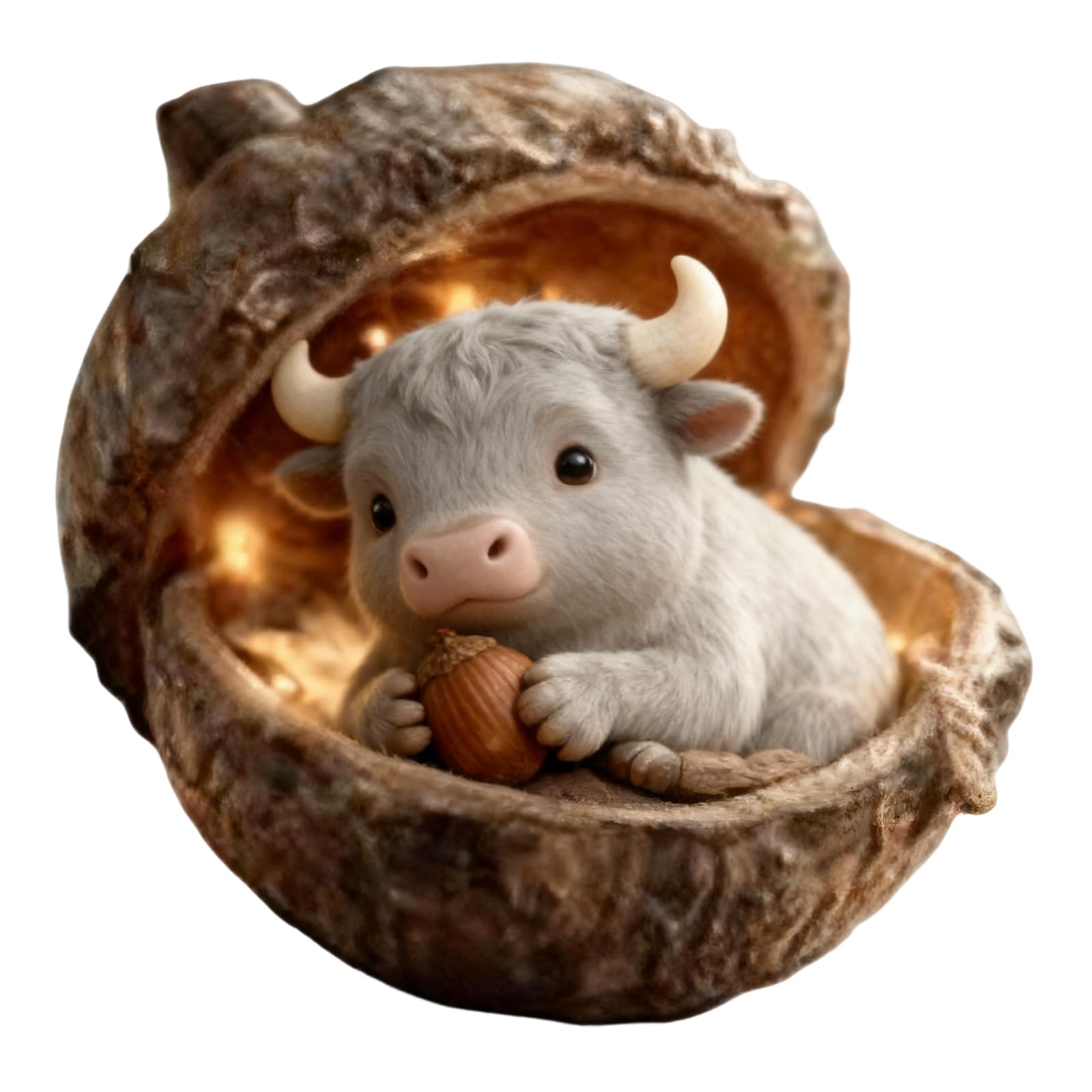 hogtnd 2D Acrylic Christmas Highlands Cow Decorations, Funny Christmas Decoration, Christmas Tree Hanging Decorations, Gift for Lovers, Highlands Hanging Decorations