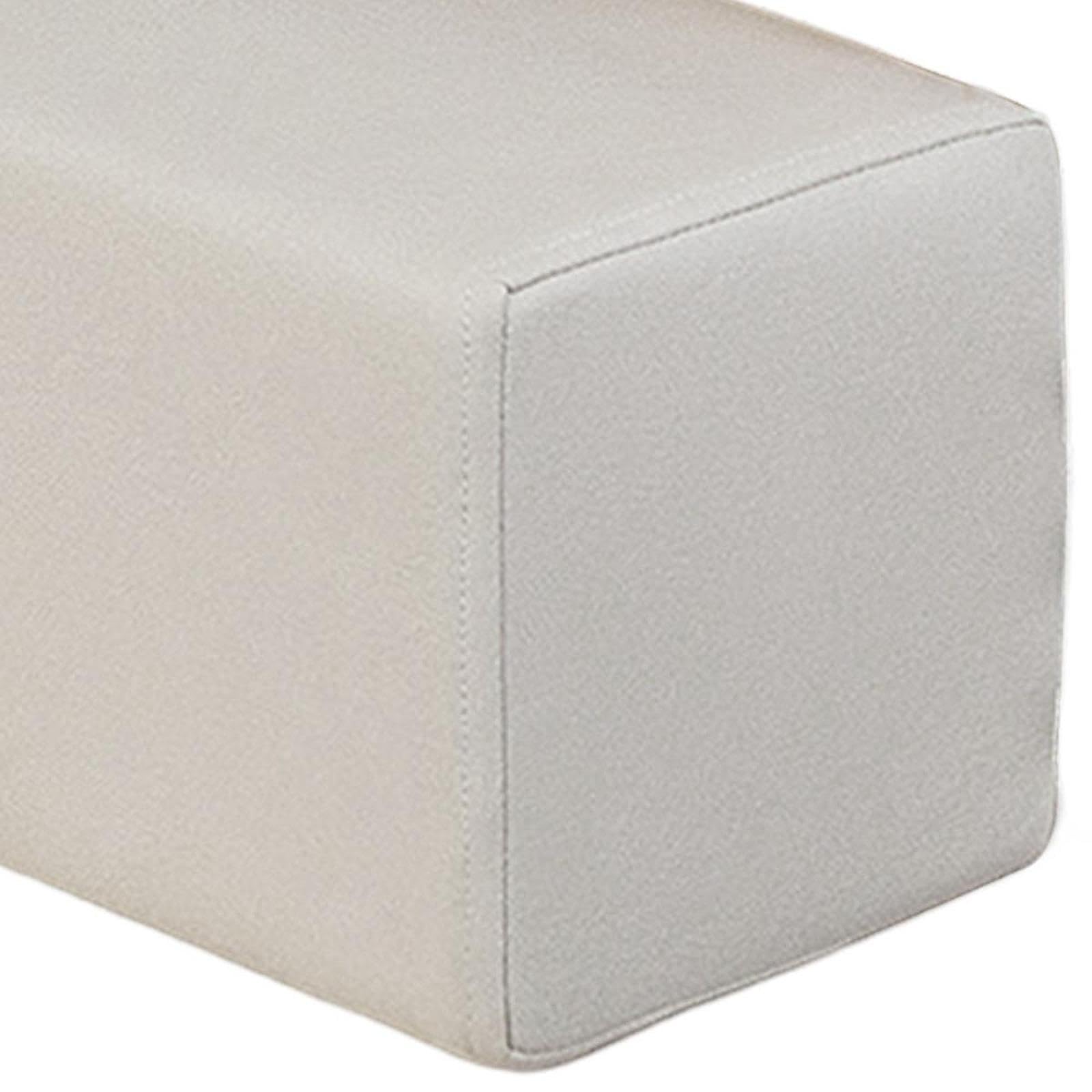 Coussin d'accoudoir, coude, coussin de remplissage des espaces avec housse amovible et lavable pour la maison, la chambre à coucher, les jeux vidéo, 60 x 15 x 15 cm, beige