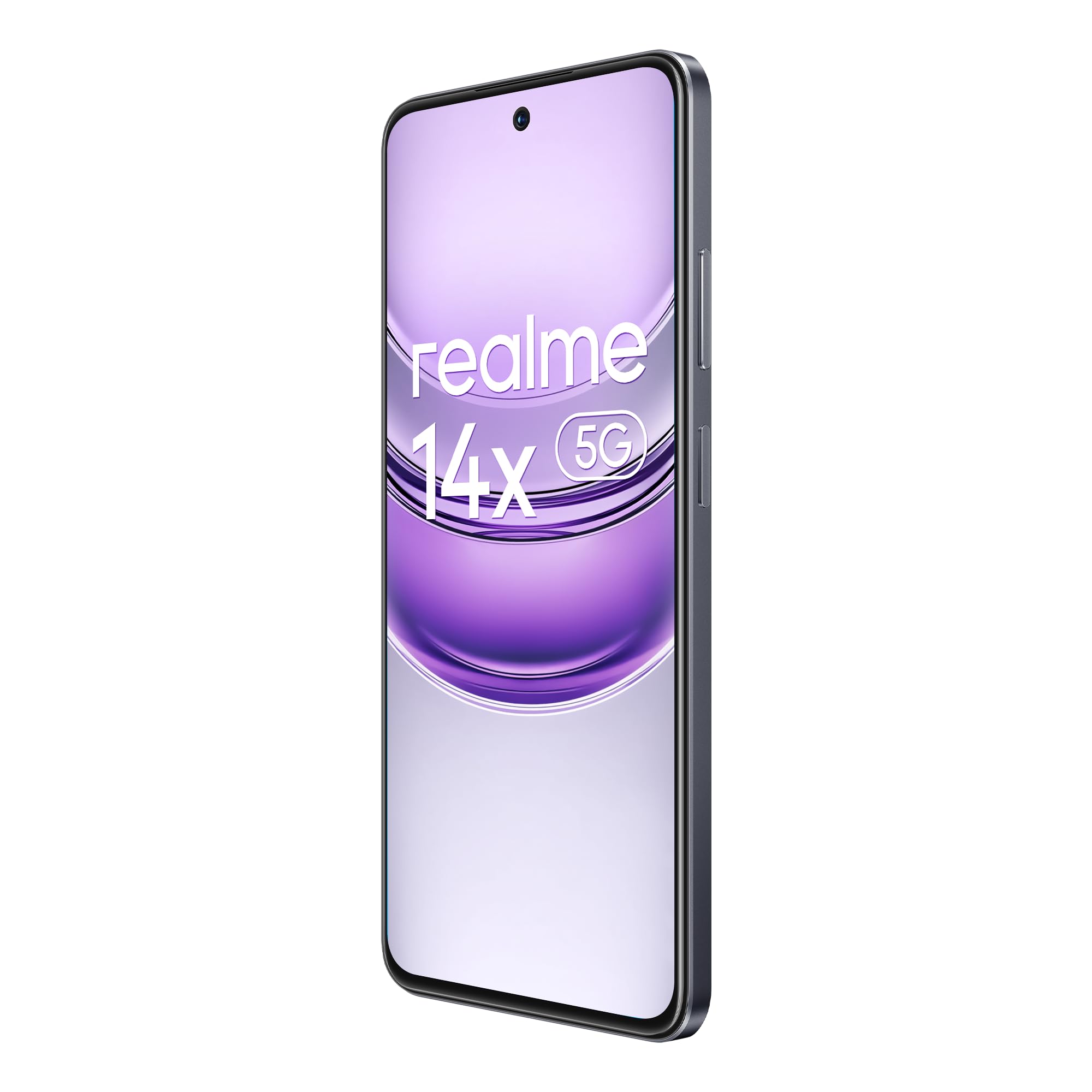 realme 14X 5G Smartphone 6+128 GB, Dimensity 6300 5G, Display da 120 Hz, Resistenza agli urti di grado militare, Fotocamera AI da 50 MP, Batteria di lunga durata da 5000 mAh, Nero