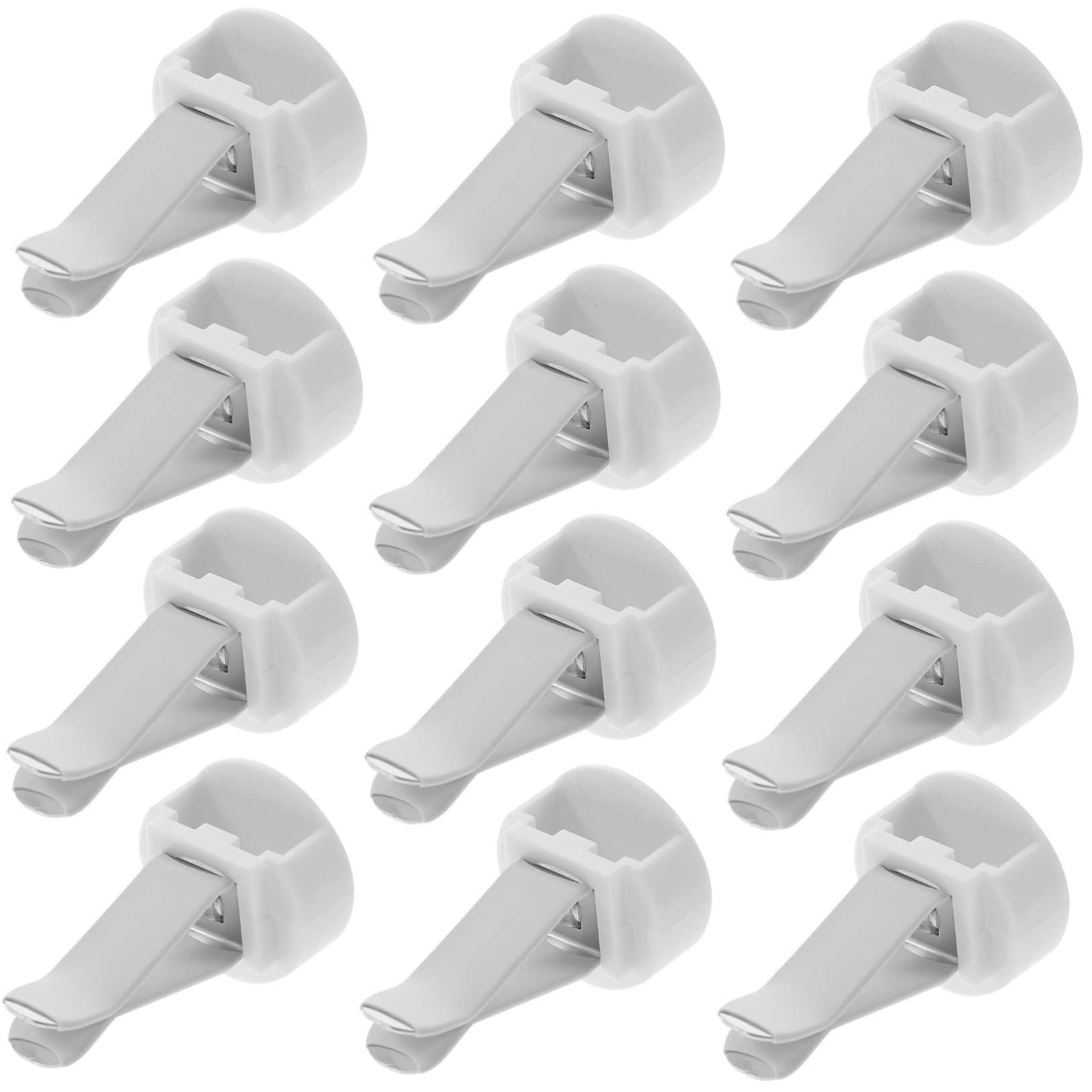 Ciieeo Ganci per Auto in Metallo e Plastico, Clip per Bocchette di Ventilazione Auto Bianco, Facile Installazione e Lavorazione Affidabile per Decorare e Profumare L'auto