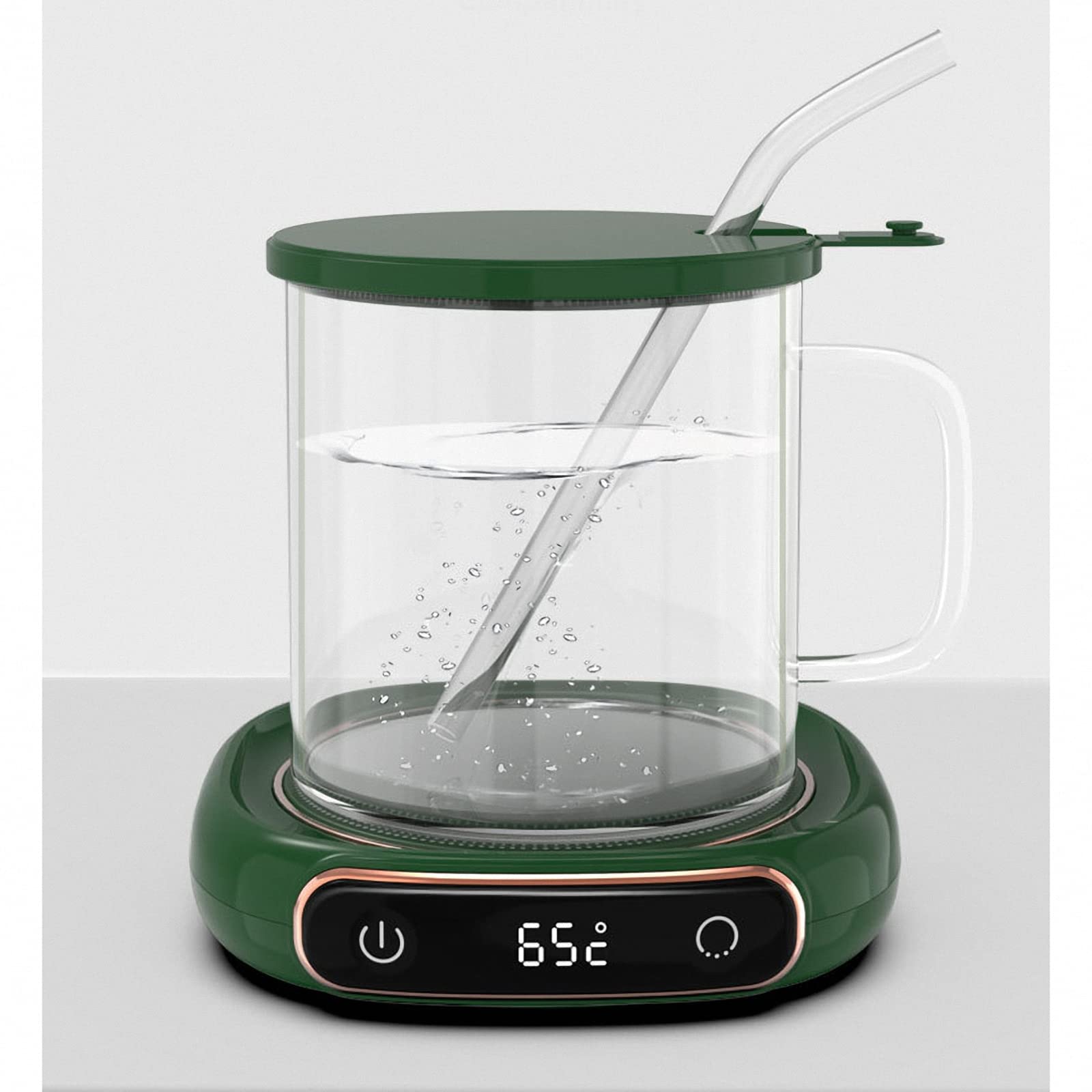 Posavasos de calefacción eléctrica de café Inteligente,Almohadilla térmica de Escritorio de Temperatura de 3 velocidades,Placa calefactora de Temperatura Constante de 55°