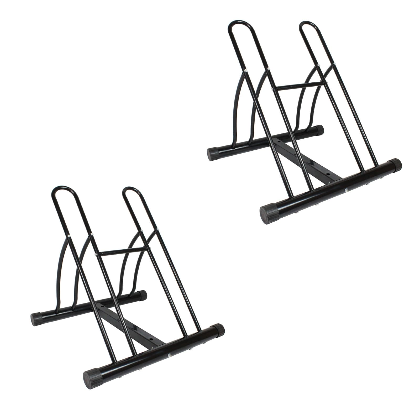 TRUTZHOLM 2X Fahrradständer für 4 Fahrräder je 54,5x60cm Duo Räder Fahrrad Ständer Rad schwarz Twin