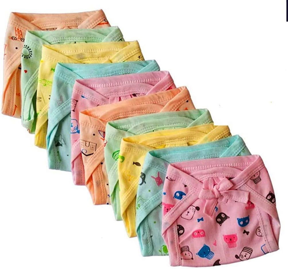 CUTEABLY New Born Baby Cloth Diapers Langot Washable Reusable Nappies (0-6 Months, Pack of 12)