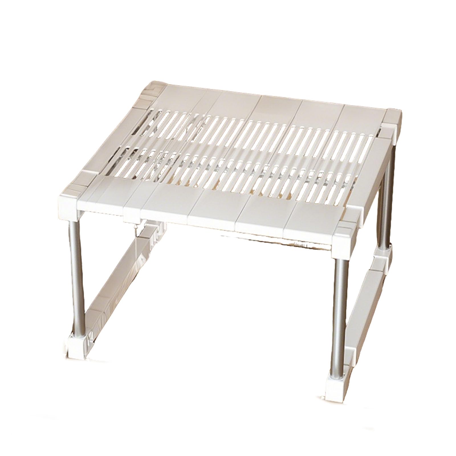 Verstellbares Küchenregal, erweiterbares Regal für Schränke und Speisekammern, einziehbares Design, 3240 cm L x 2533 cm B, WhiteSolut maximiert den Platz in der Küche