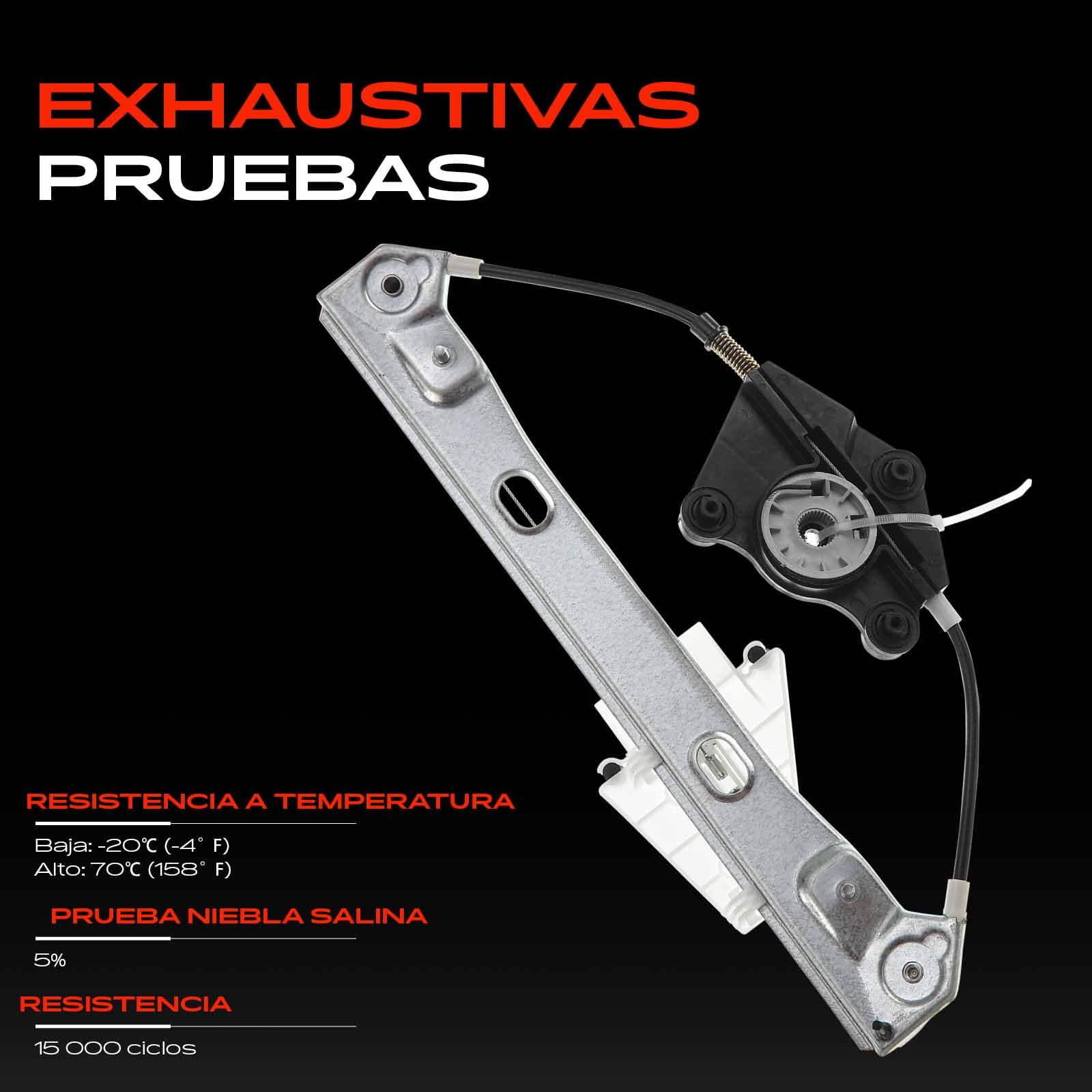 Frankberg Elevalunas Mecanismo elevalunas Eléctrico sin Motor Parte trasera izquierda Sin placa 4/5-Puerta Compatible con 159 939 2005-2012 Replace# 71740124