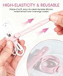 25 Pcs Cable en silicone, Cable Cie réutilisable, Corde haute élasticité pour cordons électriques, Organisateur de cordon pour téléphone, Chargeur de téléphone (couleur)