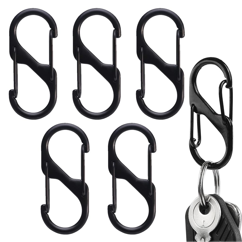Proberos® Dual Hook S Carabiners, Quick Release Design, HeavyDuty Zinc