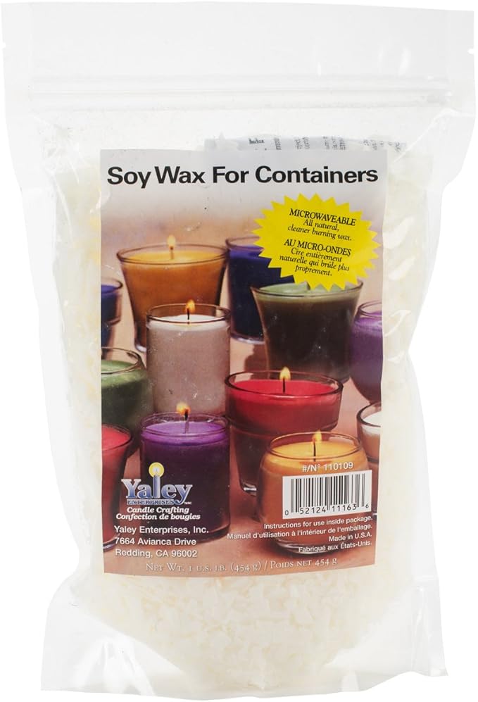 Yaley Microwaveable Soy Wax for Glass Containers, 1Pound